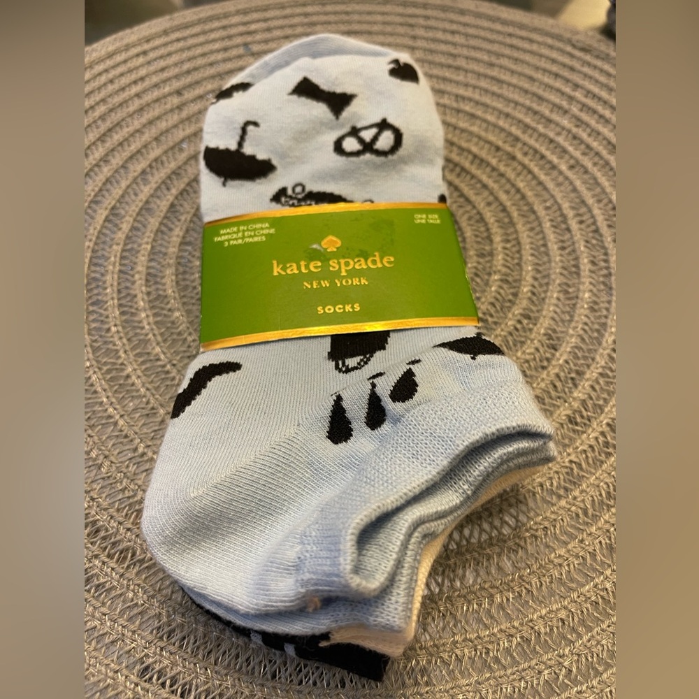 Kate Spade ♠️ new 3 pair package of socks